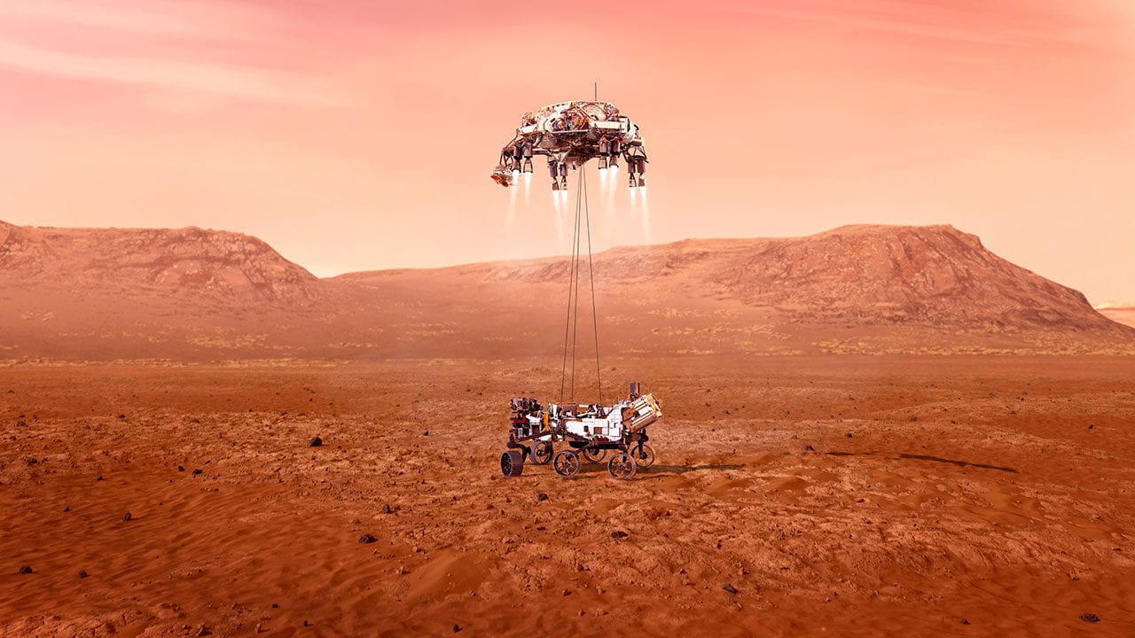 Aterrizaje en Marte de el rover Perseverance “en busca de señales de vida”