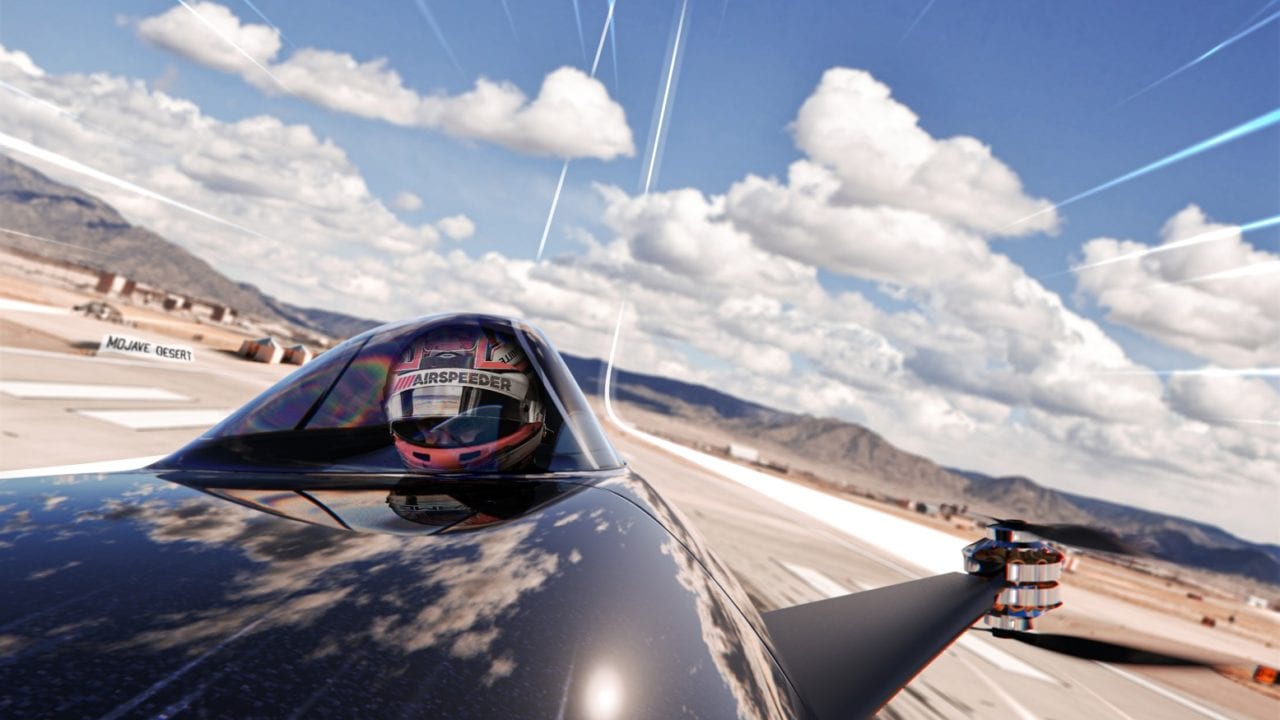 Presentan el primer auto de carreras volador