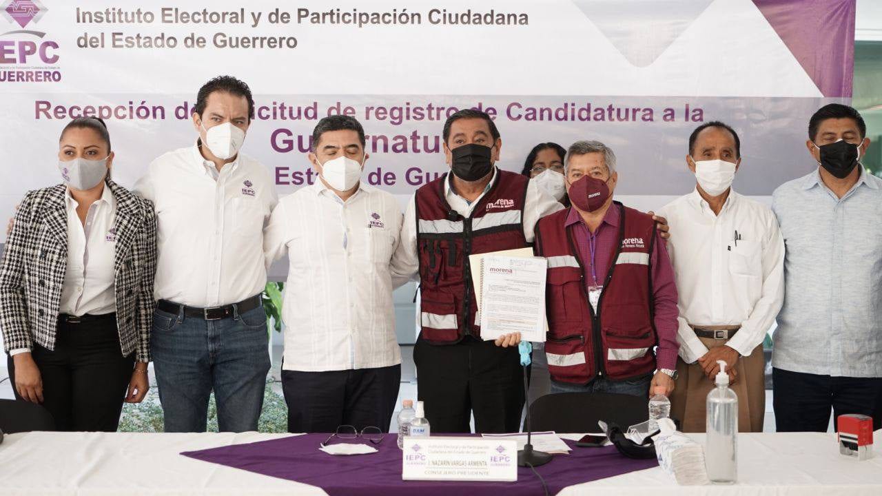 Morena registra a Salgado Macedonio como candidato a la gubernatura de Guerrero