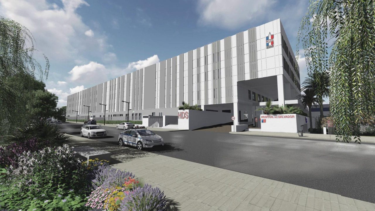 Construcción del Hospital del Salvador y del Instituto Nacional de Geriatría en Chile a cargo de Grupo GIA, con avance del 20%