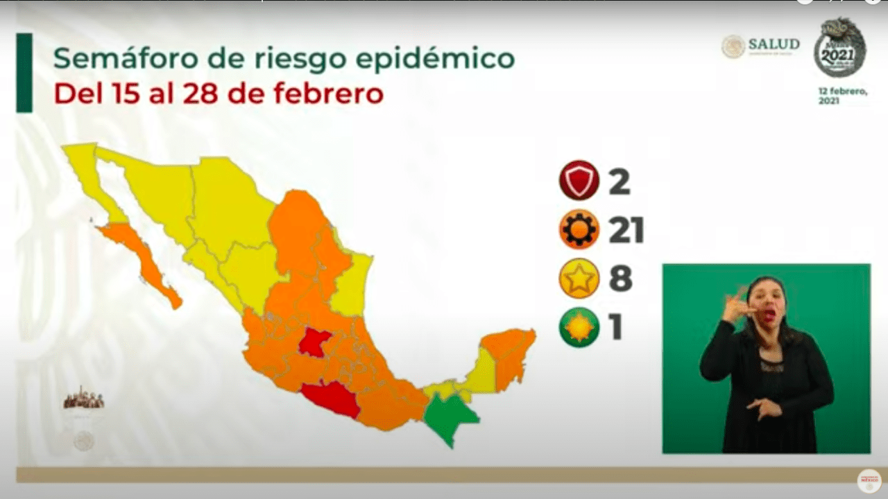 Semáforo Covid-19: Chiapas regresa a color verde