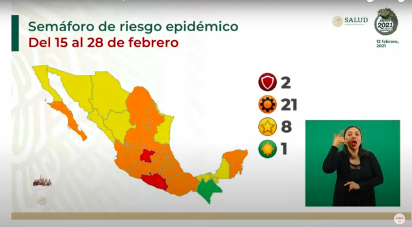 Semáforo Covid-19: Chiapas regresa a color verde