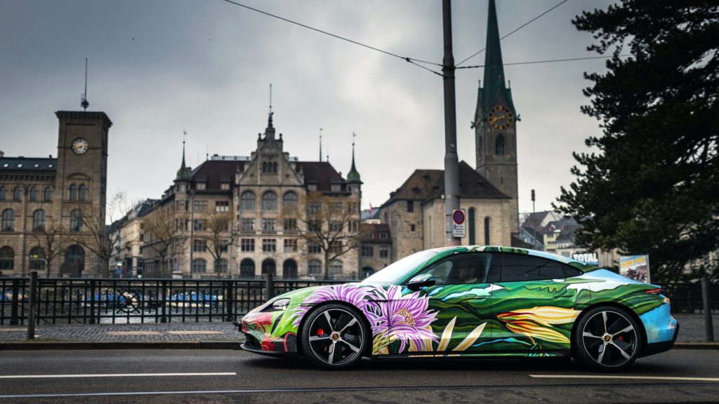 auto artístico de Porsche