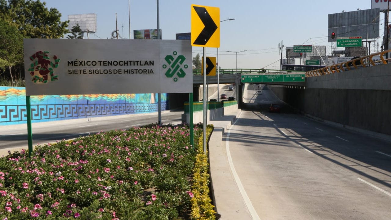 Obras en Circuito Interior mejoran movilidad hacia el AICM