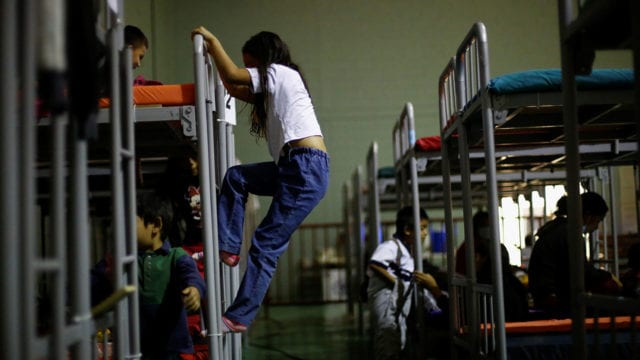 Niños Migrantes Asylum-seeking migrants from Central America, who were expelled from the U.S., are housed at a temporary shelter in Ciudad Juarez