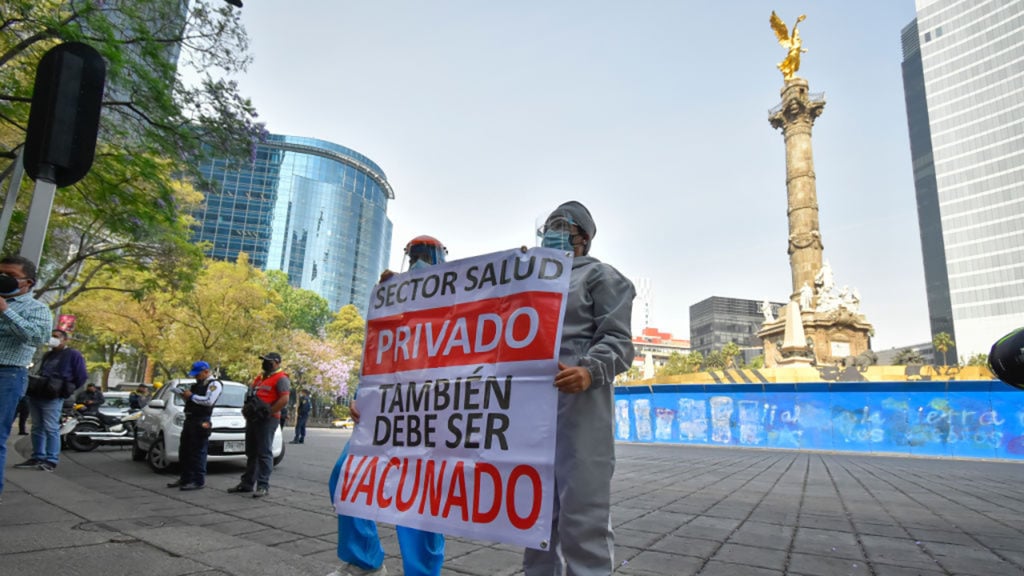 Médicos privados protesta Sector Salud Privado