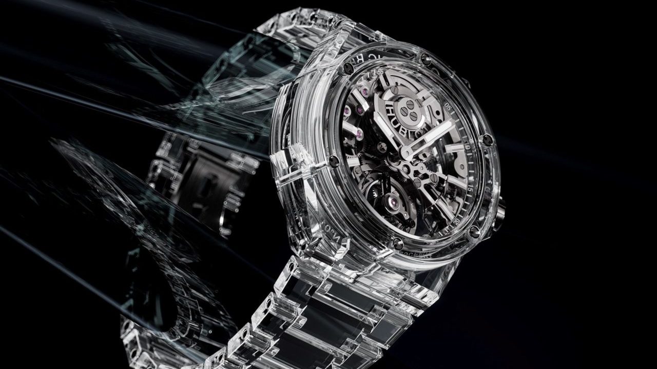 Hublot logra una nueva proeza: crear un reloj de zafiro puro