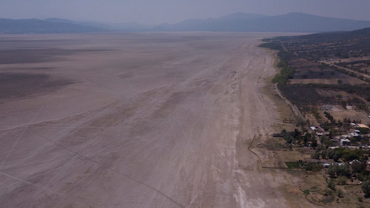 Lago de Cuitzeo, el segundo más grande de México, está cerca de extinguirse