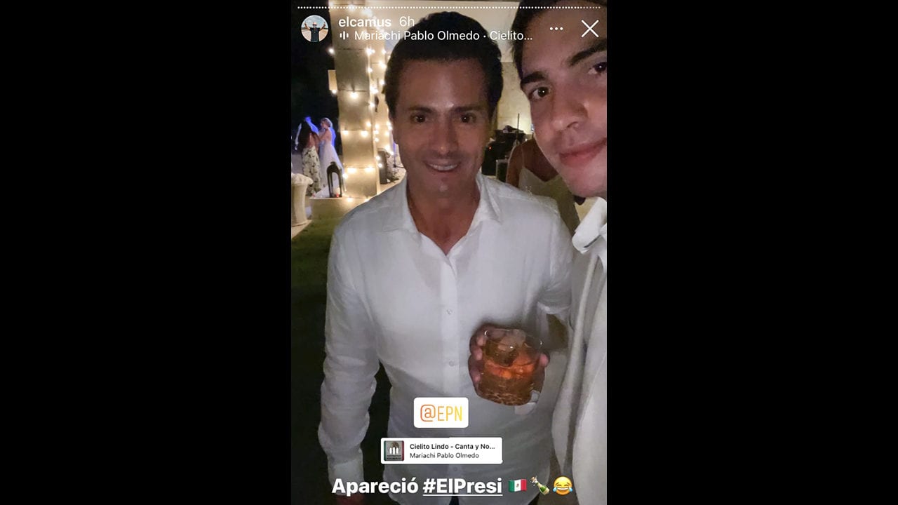 Peña Nieto reaparece en una boda en República Dominicana