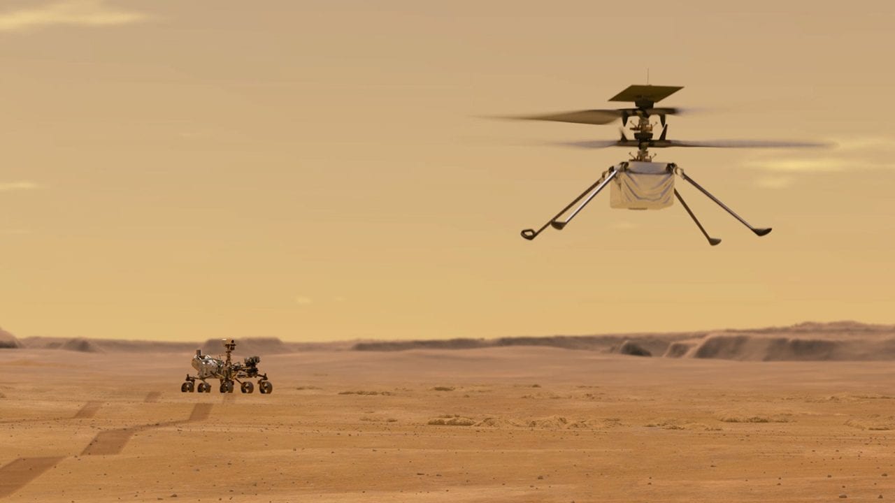 El robot Ingenuity de la NASA hace historia con un vuelo en Marte