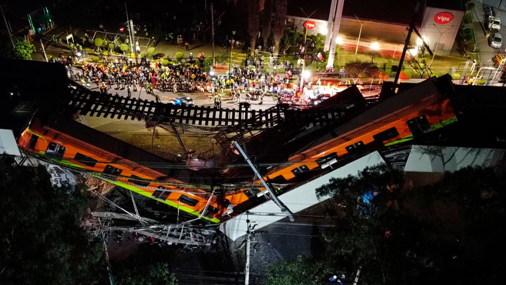 metro Al menos 15 muertos y 70 heridos al desplomarse un metro en Ciudad de México