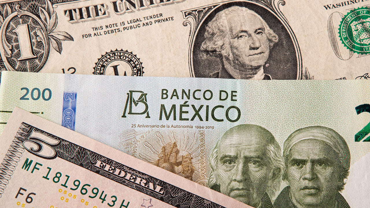 The Mexican peso is the third most appreciated currency against the U.S. dollar