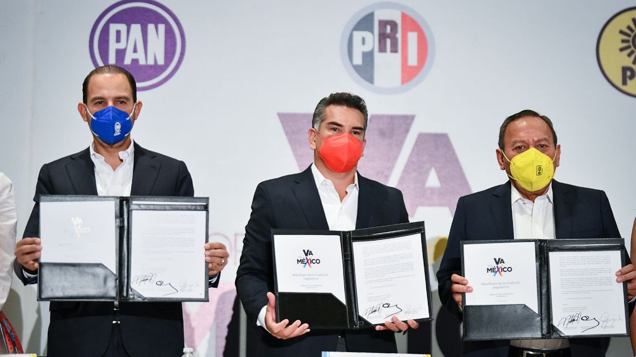 PRI, PAN, PRD firman coalición legislativa; van contra reformas ‘a capricho’ presidencial