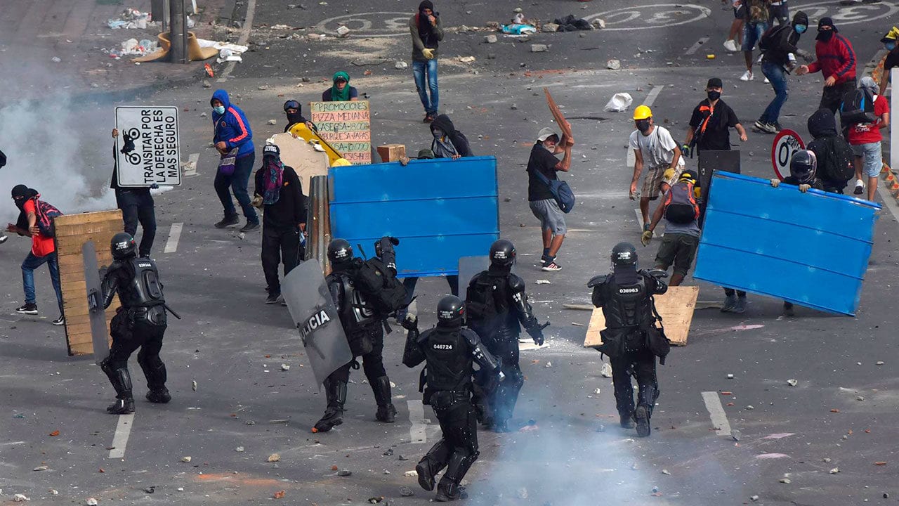 Denuncian desapariciones durante las protestas en Colombia