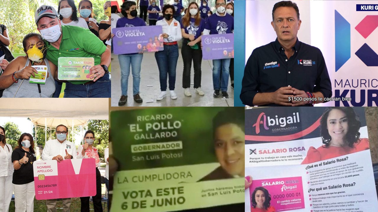 Tarjetas electorales, el gancho para las jefas de familia