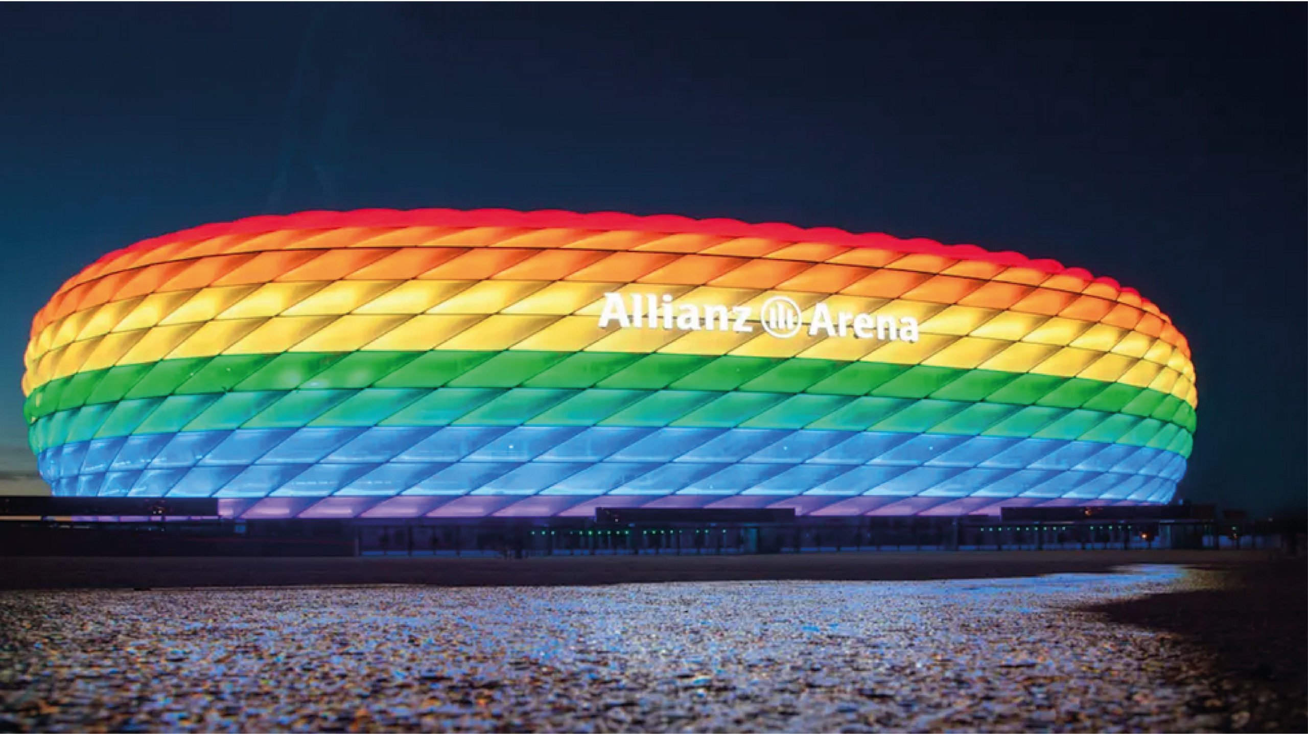 UEFA rechaza iluminación arcoiris en estadio de Múnich