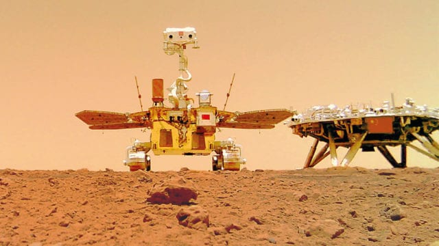 China Marte océano roca descubrimiento