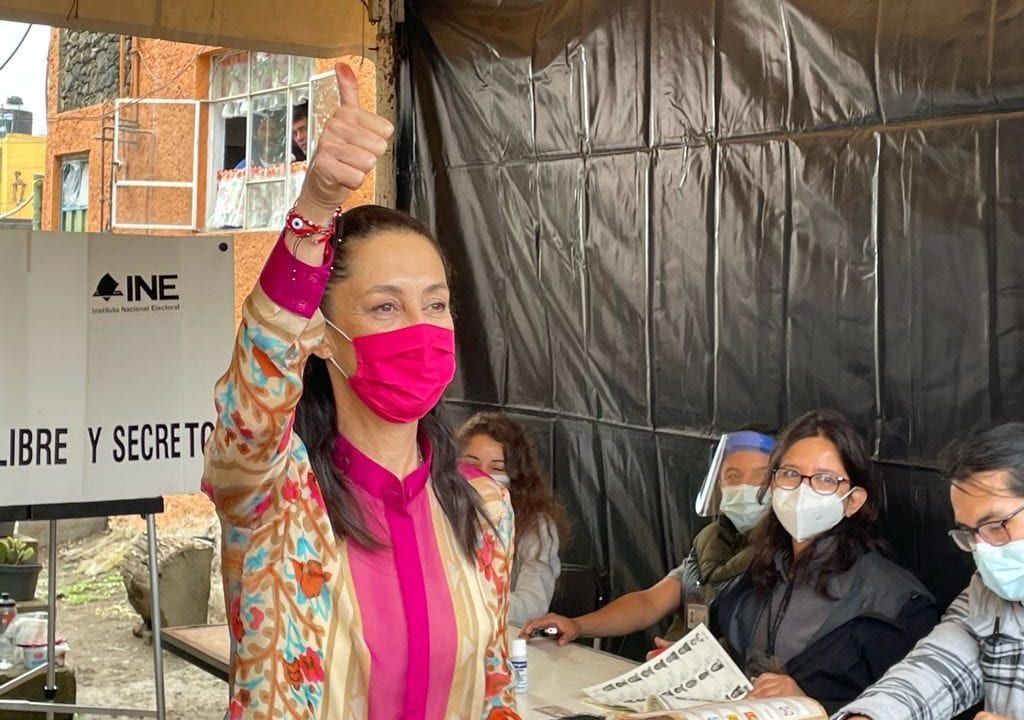 Sheinbaum llama a votar ‘con todas las medidas sanitarias’