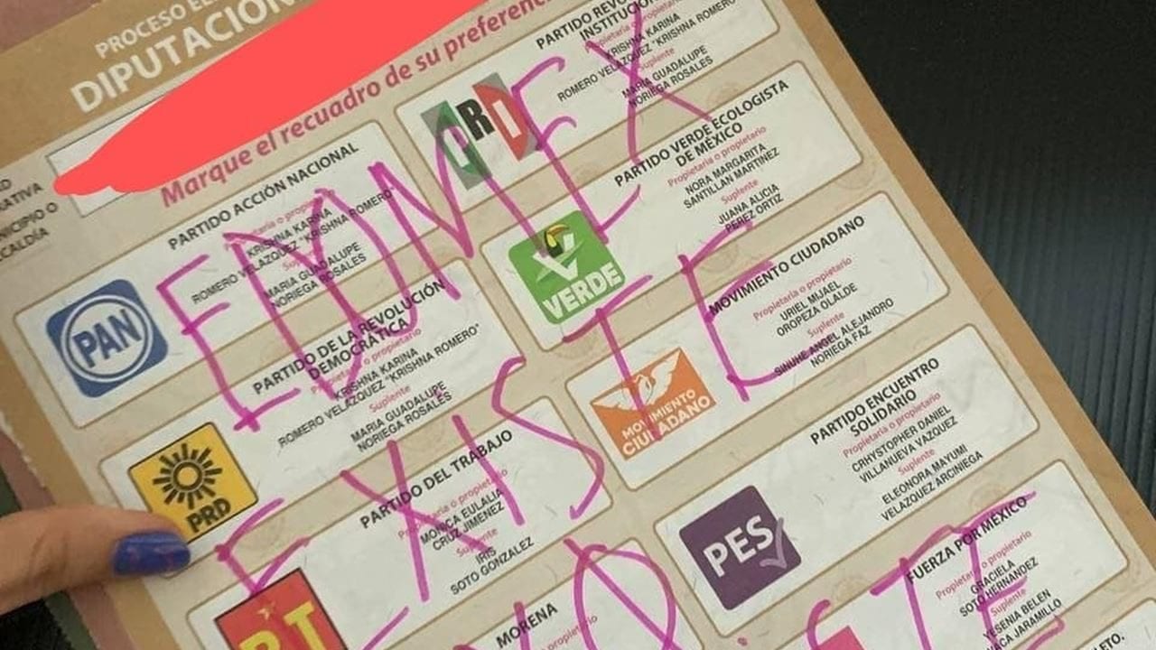 Feministas y deudos de desaparecidos castigan a partidos con voto nulo