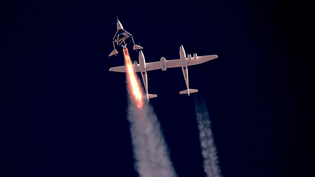 Virgin Galactic launches SpaceShip Two Unity 22