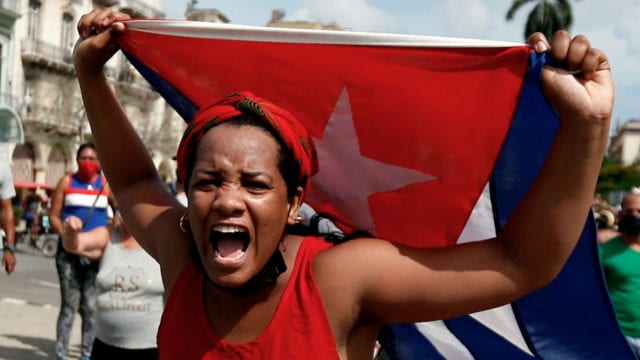 CUBA Manifestantes se toman la calle en La Habana