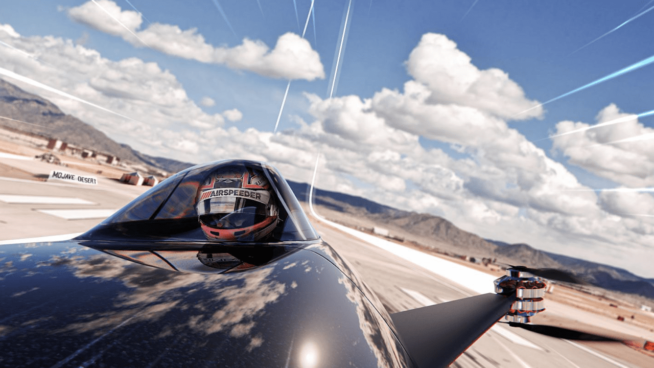 Revelan histórico debut del primer auto de carreras volador del mundo