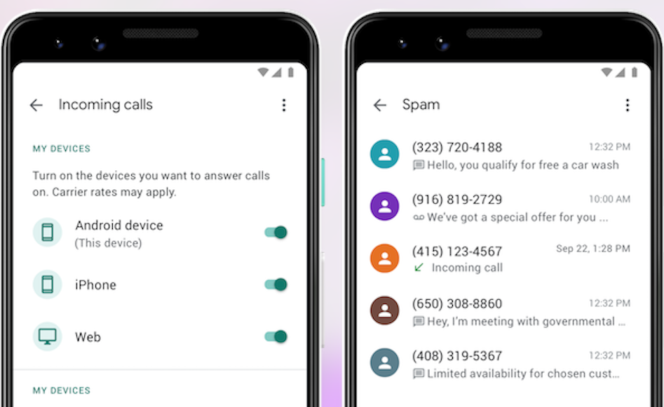 Google Voice offers a free second phone number and messages