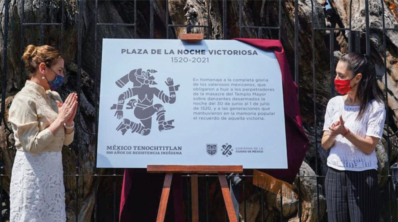 Cambian nombre a plaza donde lloró Cortés: de Árbol de la ‘Noche Triste’ a la ‘Noche Victoriosa’
