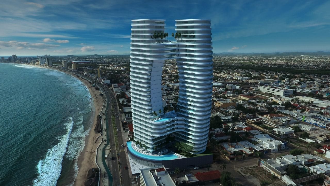 Este será el edificio más alto y futurista de Mazatlán impulsado por 86 mdd