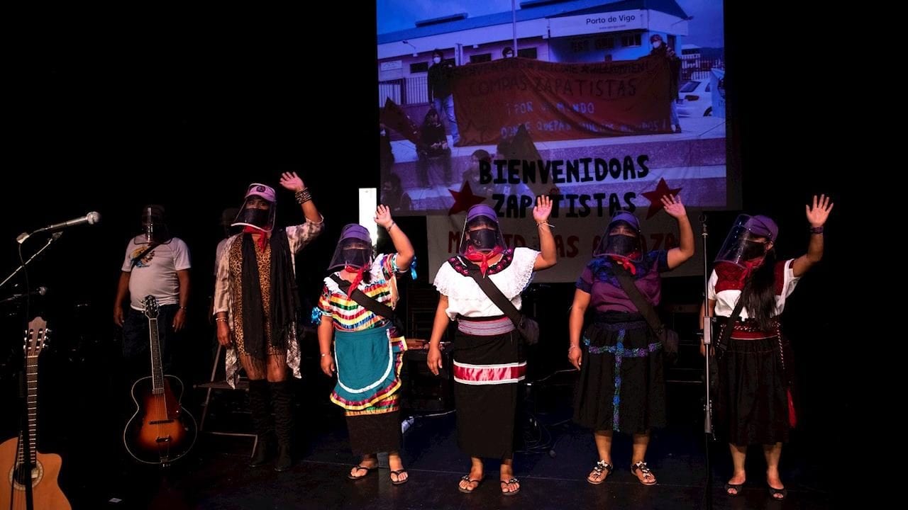 ‘Escuadrón’ del EZLN llega a Madrid en su lucha contra la desigualdad