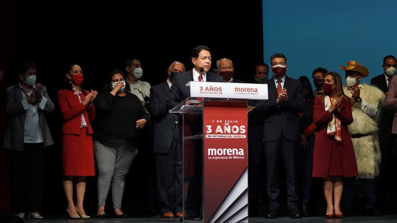 Repudian morenistas a Delgado y proclaman a Sheinbaum presidenta