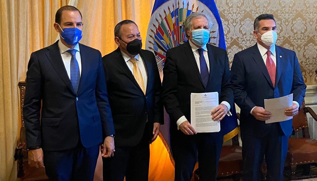 PRI, PAN y PRD denuncian ante OEA intromisión del crimen en elecciones