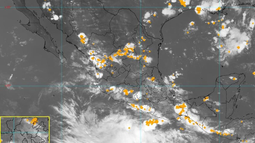 Depresión tropical frente a costas de Guerrero podría llegar a huracán categoría 1