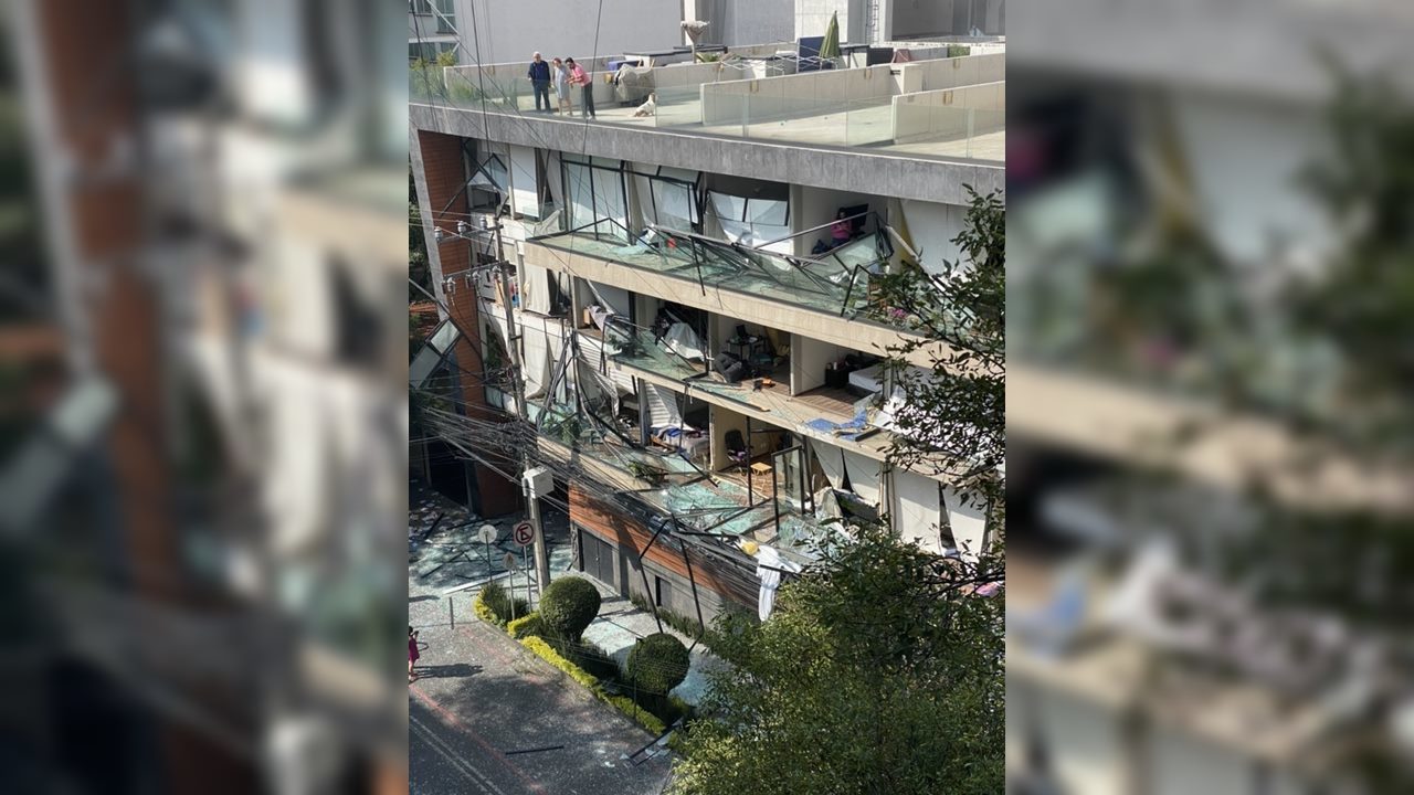 Se registra explosión en edificio habitacional en la alcaldía Benito Juárez