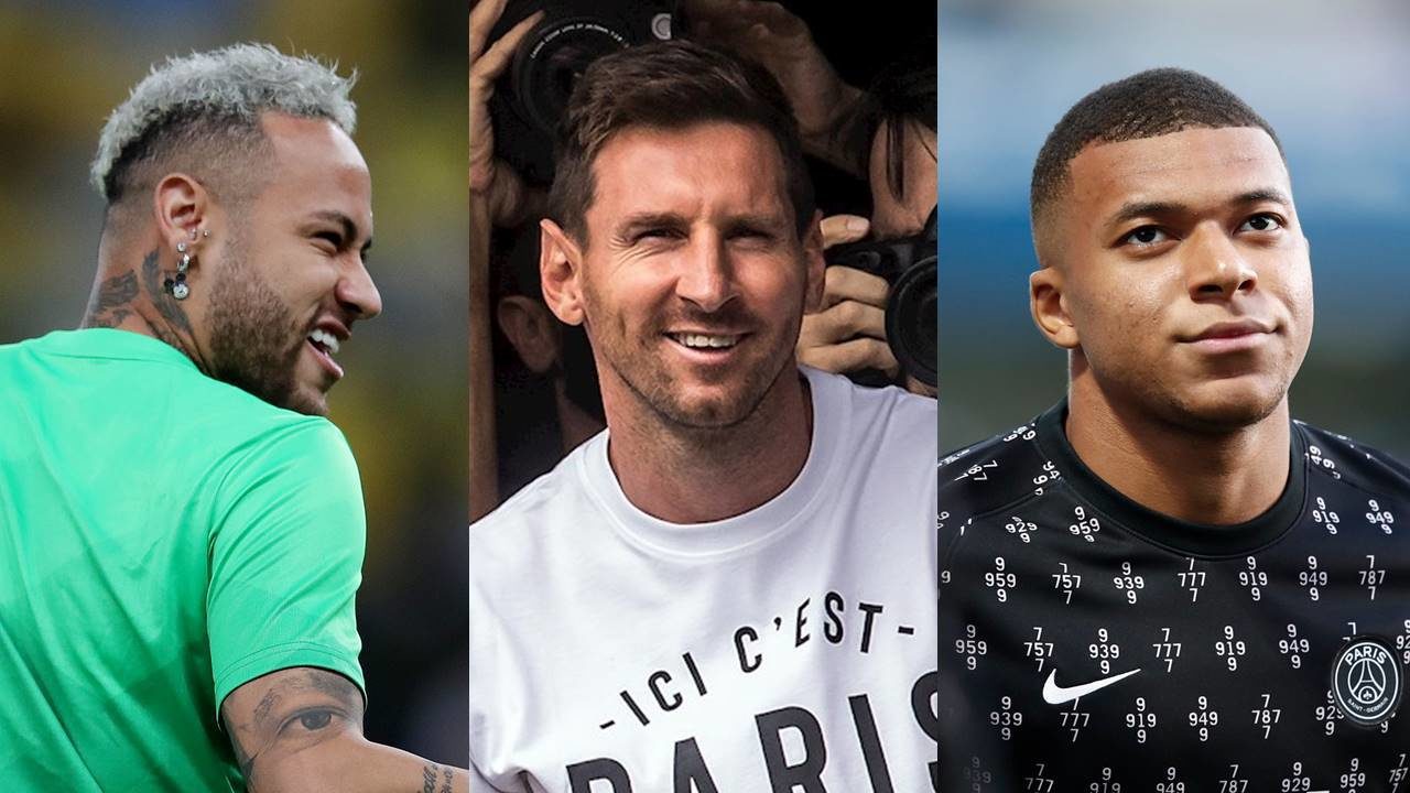 Messi, Neymar y Mbappé, la delantera mejor pagada del futbol