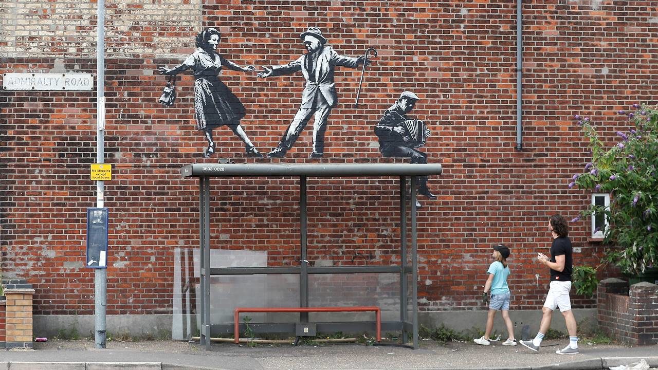 Aparecen supuestas obras de Banksy al este de Inglaterra