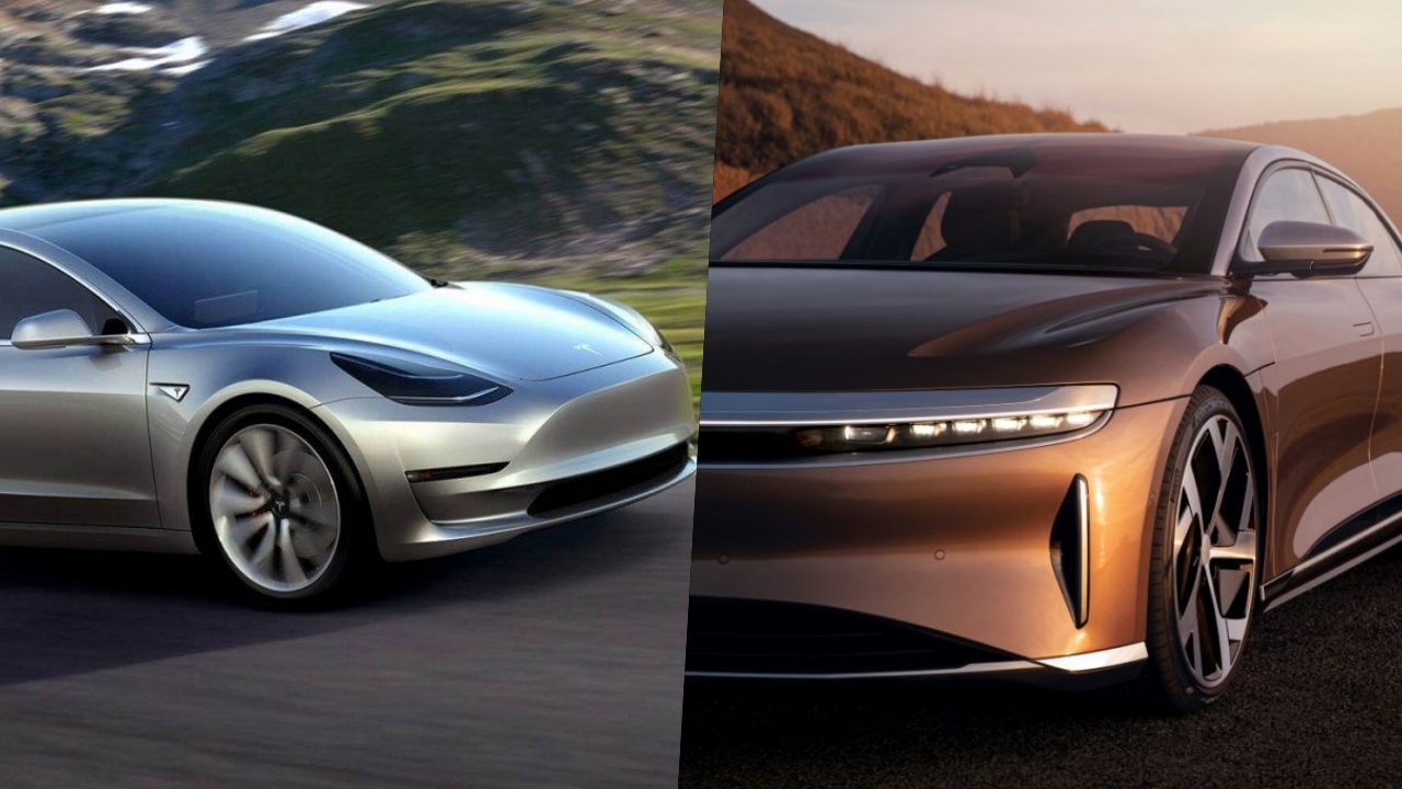 Tesla model 3 vs Lucid air