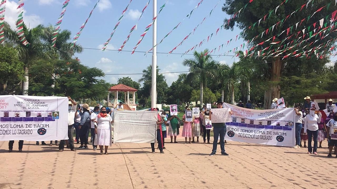 Yaquis protestan por desaparición de 10 integrantes hace 2 meses