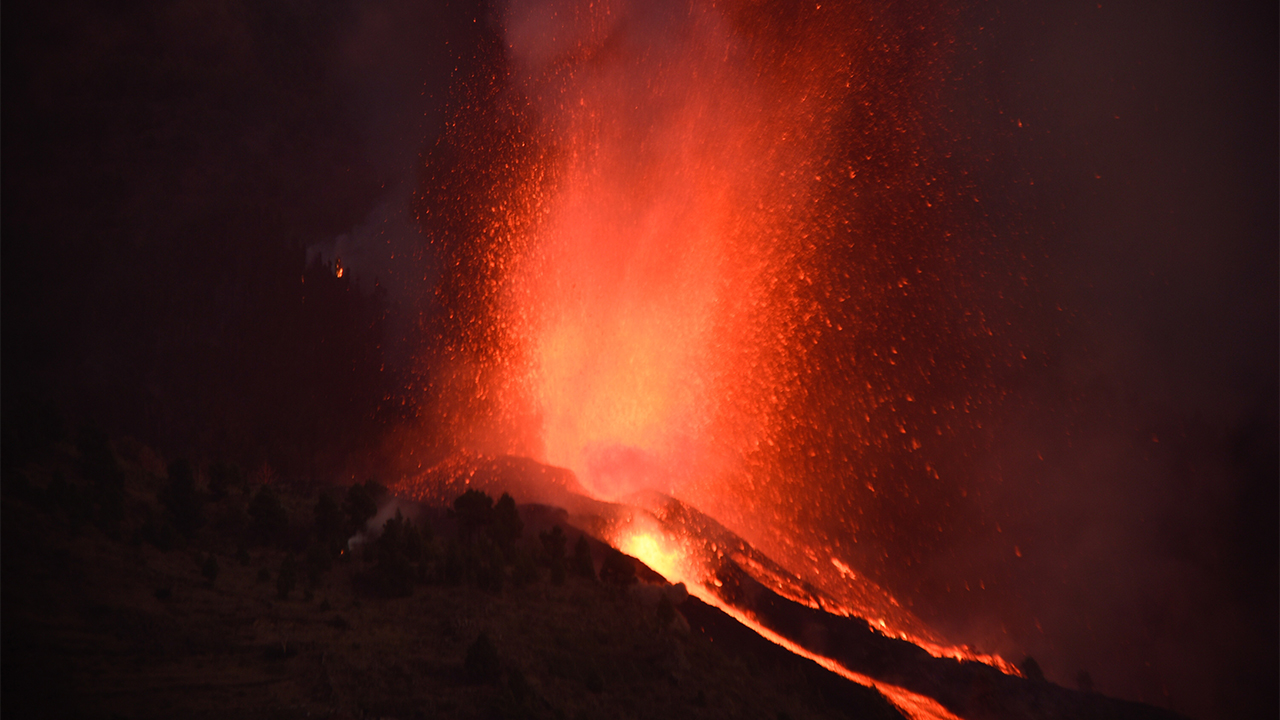 Erupción volcánica en La Palma,España