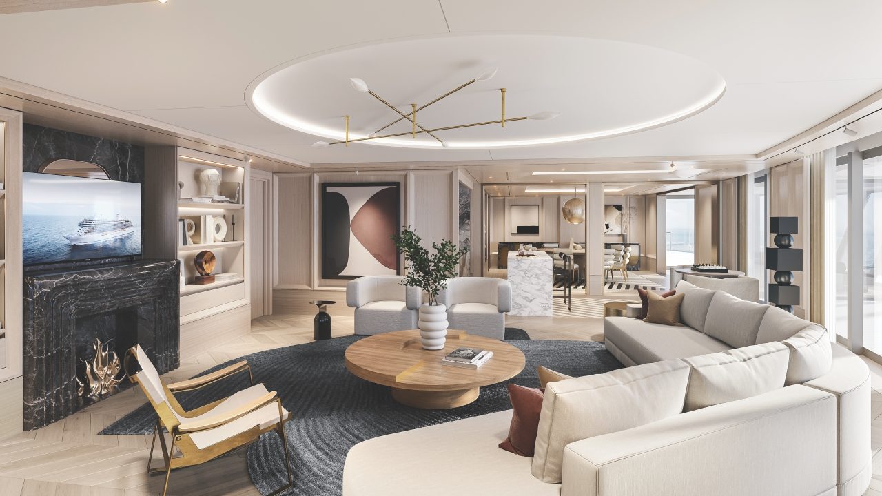 Disfrutar de esta sofisticada suite de lujo en un crucero no será barato