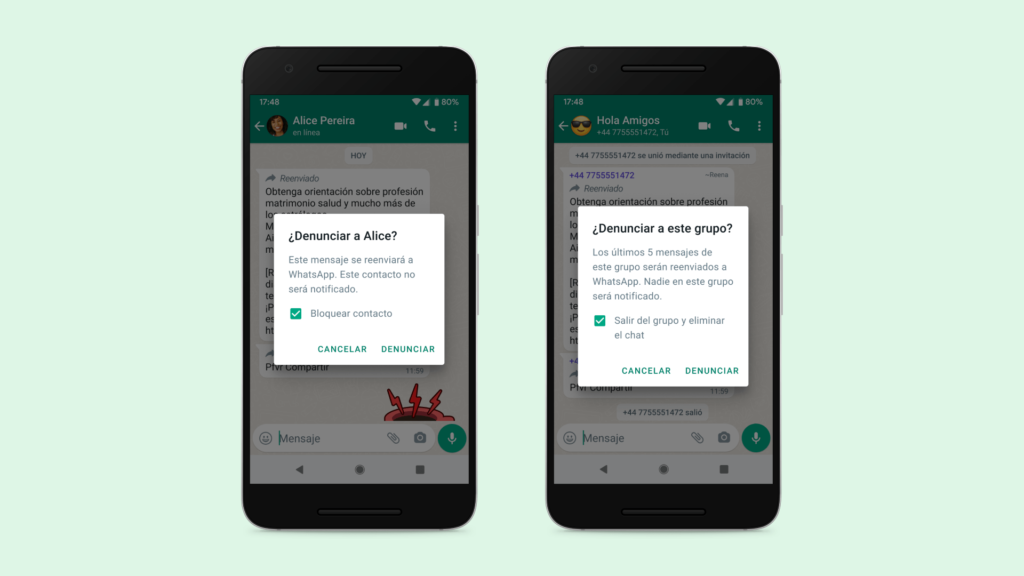 WhatsApp enables a new way to report abusive messages