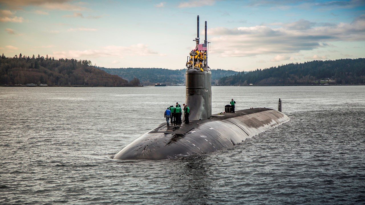 Hay 11 marineros heridos por incidente de submarino nuclear en EU