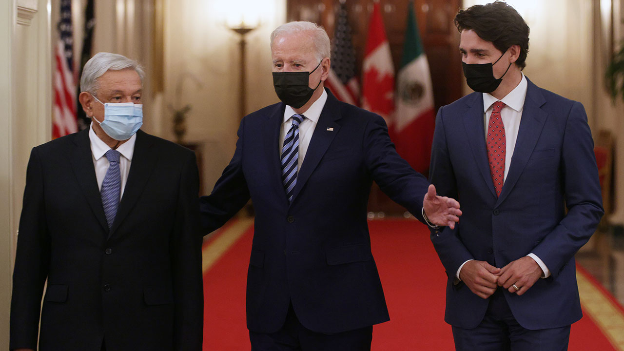 Fotogalería | AMLO, Biden y Trudeau buscan líneas de encuentro