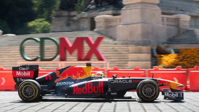Fórmula 1 Red Bull Racing Ángel de la Independencia Ciudad de México.