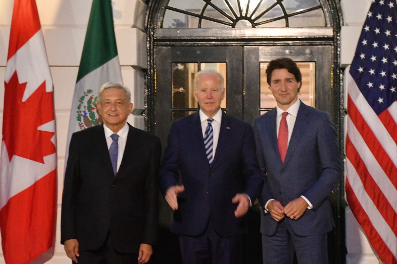 Los líderes de América del Norte. Foto: Gobierno de México.