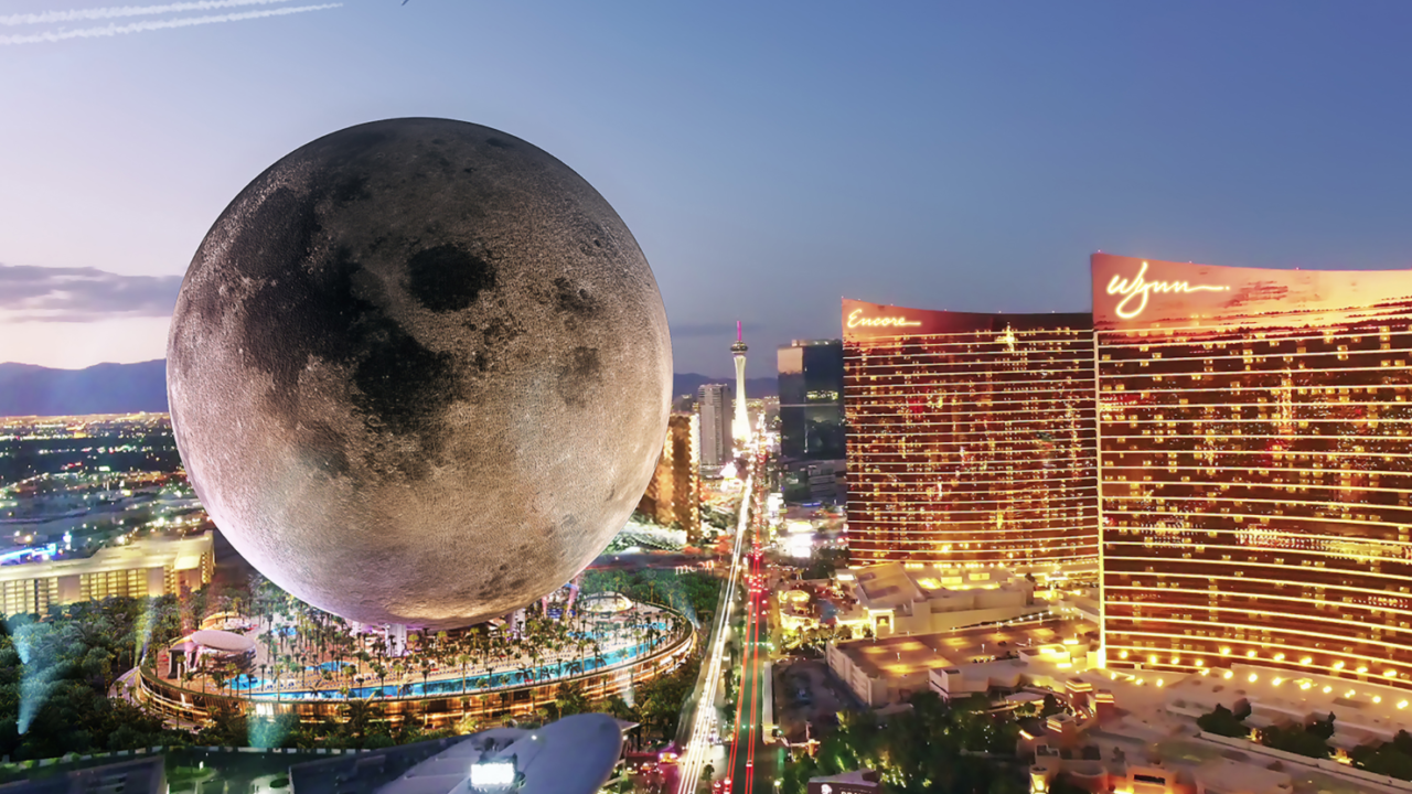 Instalan luna gigante con casino y resort en Las Vegas: 5 bdd de inversión