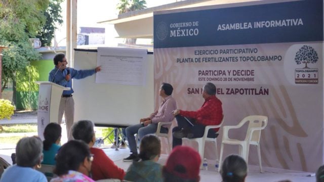 Inician asambleas informativas de Segob sobre planta de fertilizantes en Sinaloa