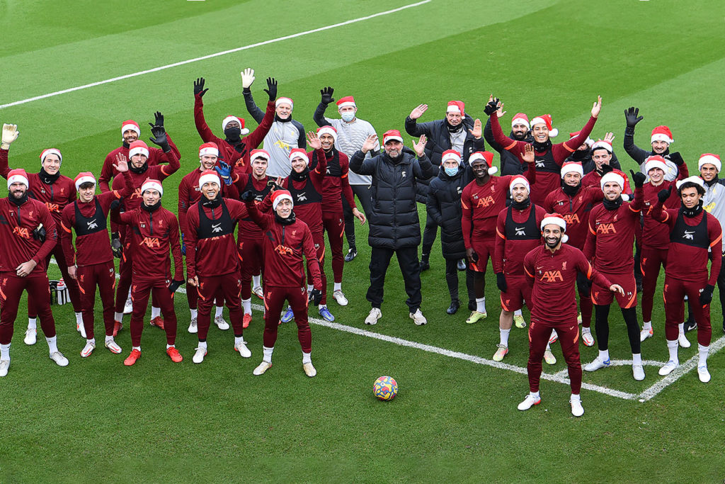 Navidad Liverpool Training Session