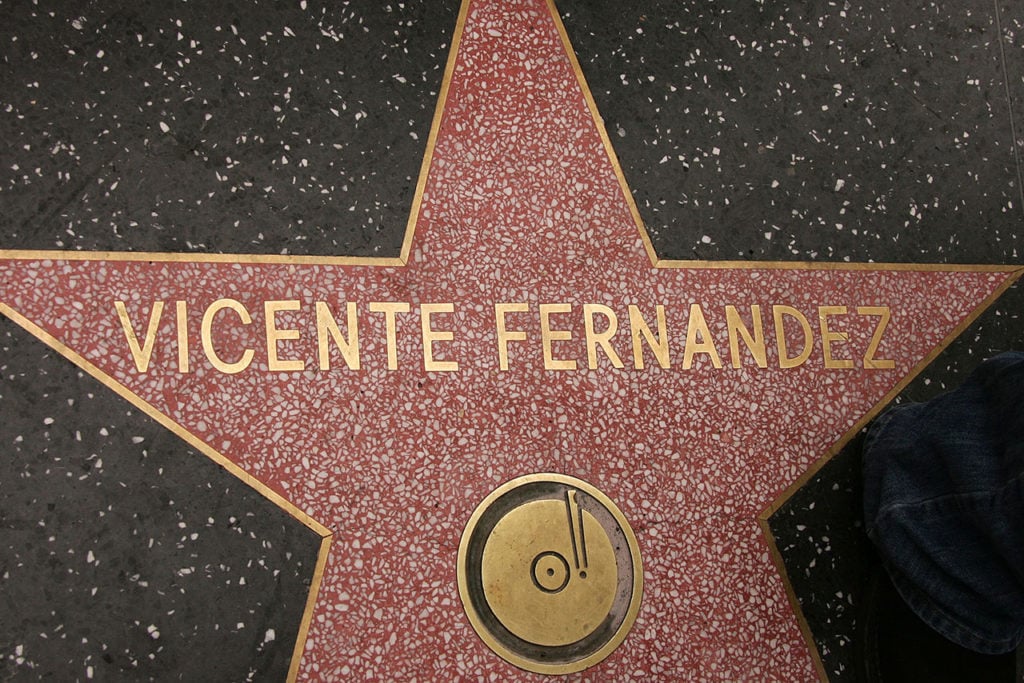 Vicente Fernández Fernandez Honored With A Star On The Walk Of Fame