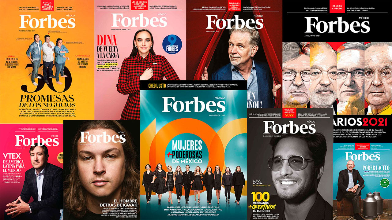 Fotogalería: Una mirada al 2021 a través de las portadas de Forbes México
